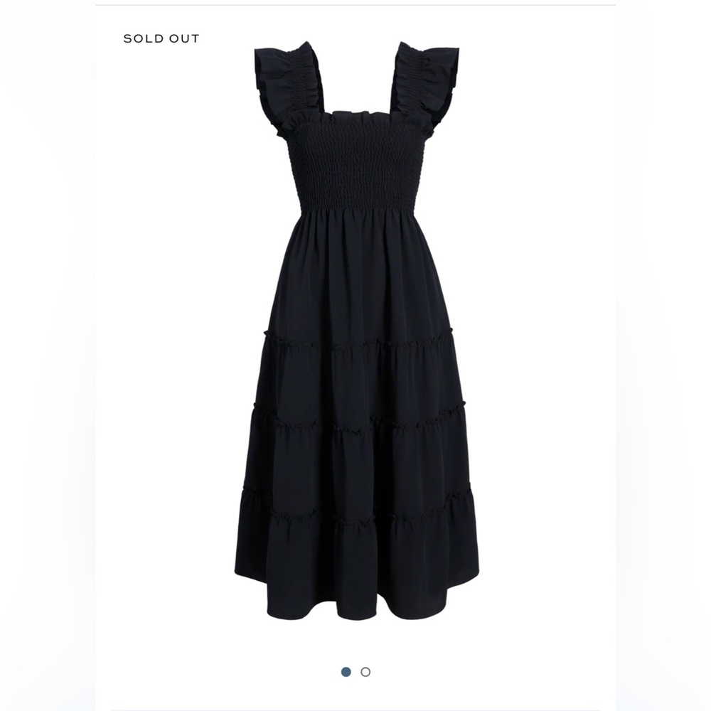 The Ellie Nap Dress- Black Crepe
